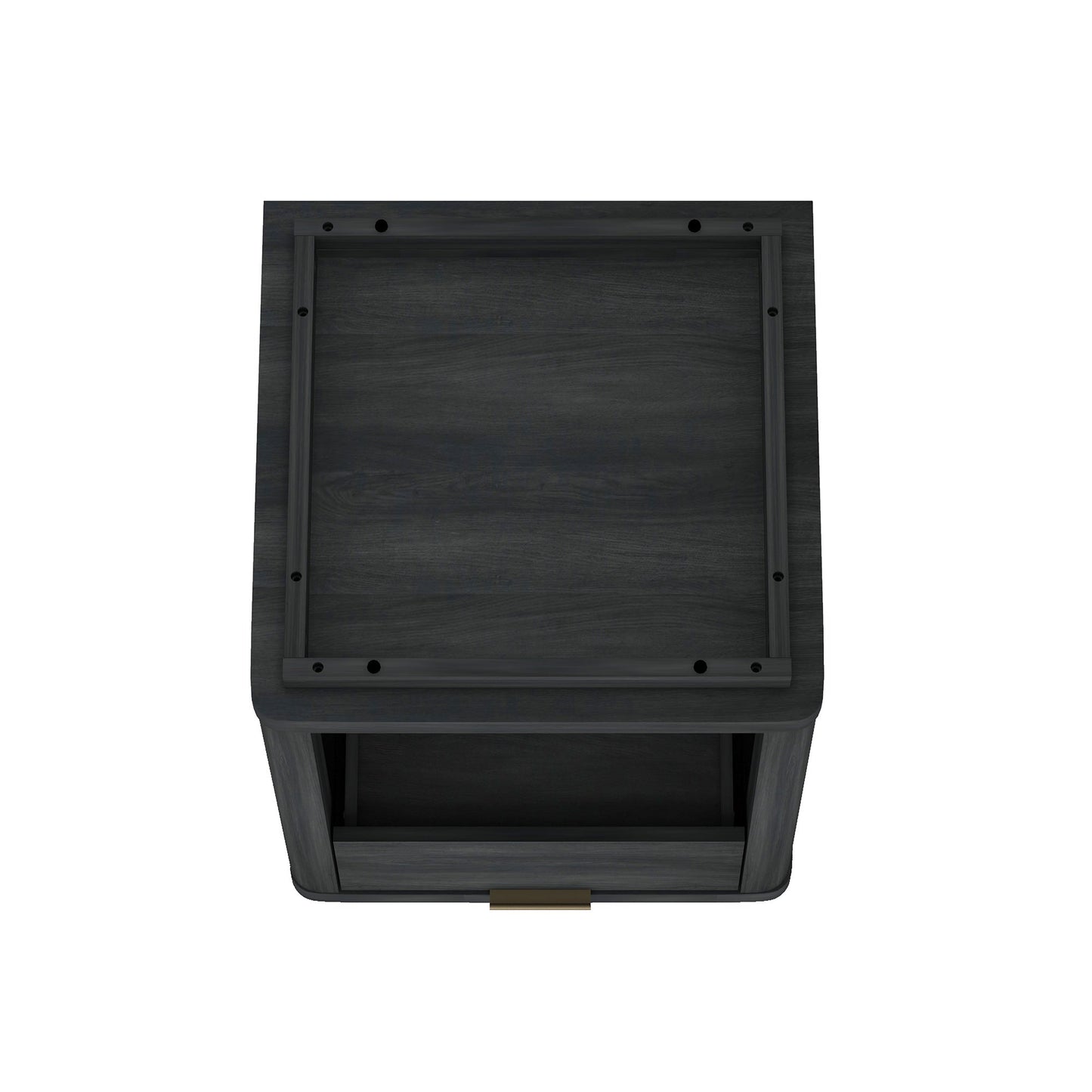 Evelyn Nightstand in Charcoal Grey (set of 2) - Ornate Home
