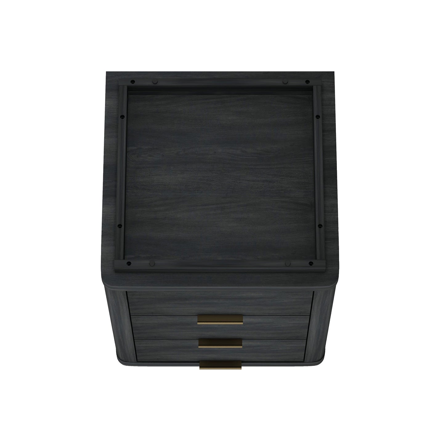 Evelyn Nightstand in Charcoal Grey (set of 2) - Ornate Home