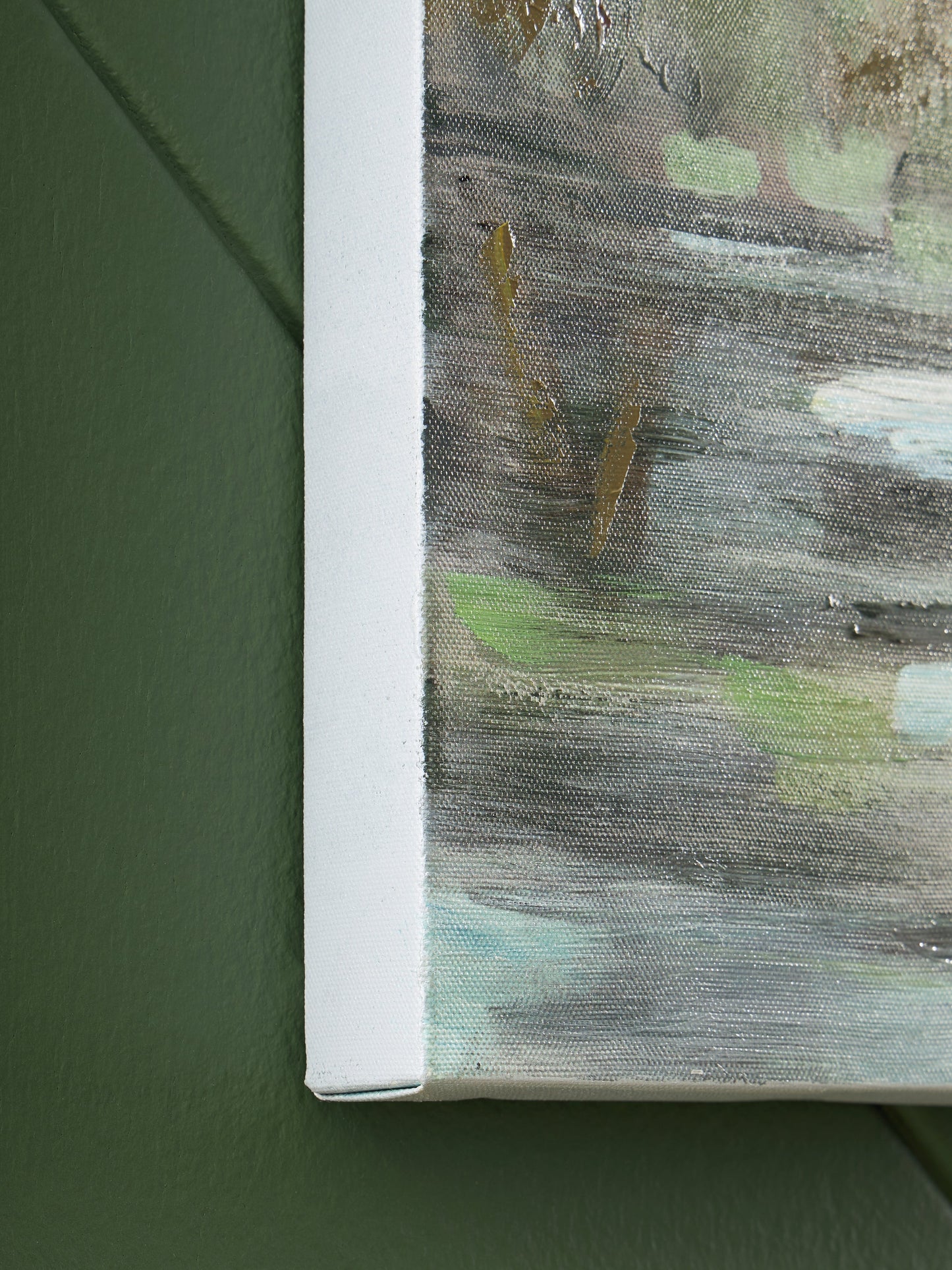 Evermaddick Green/Gray/White Wall Art- Viva Furn