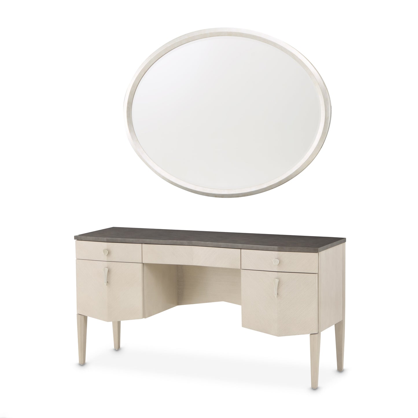Fantosini Silver Mist Vanity with Mirror - Ornate Home