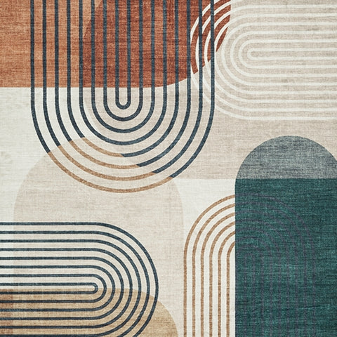 Farrendale Multi Washable Large Rug- Viva Furn