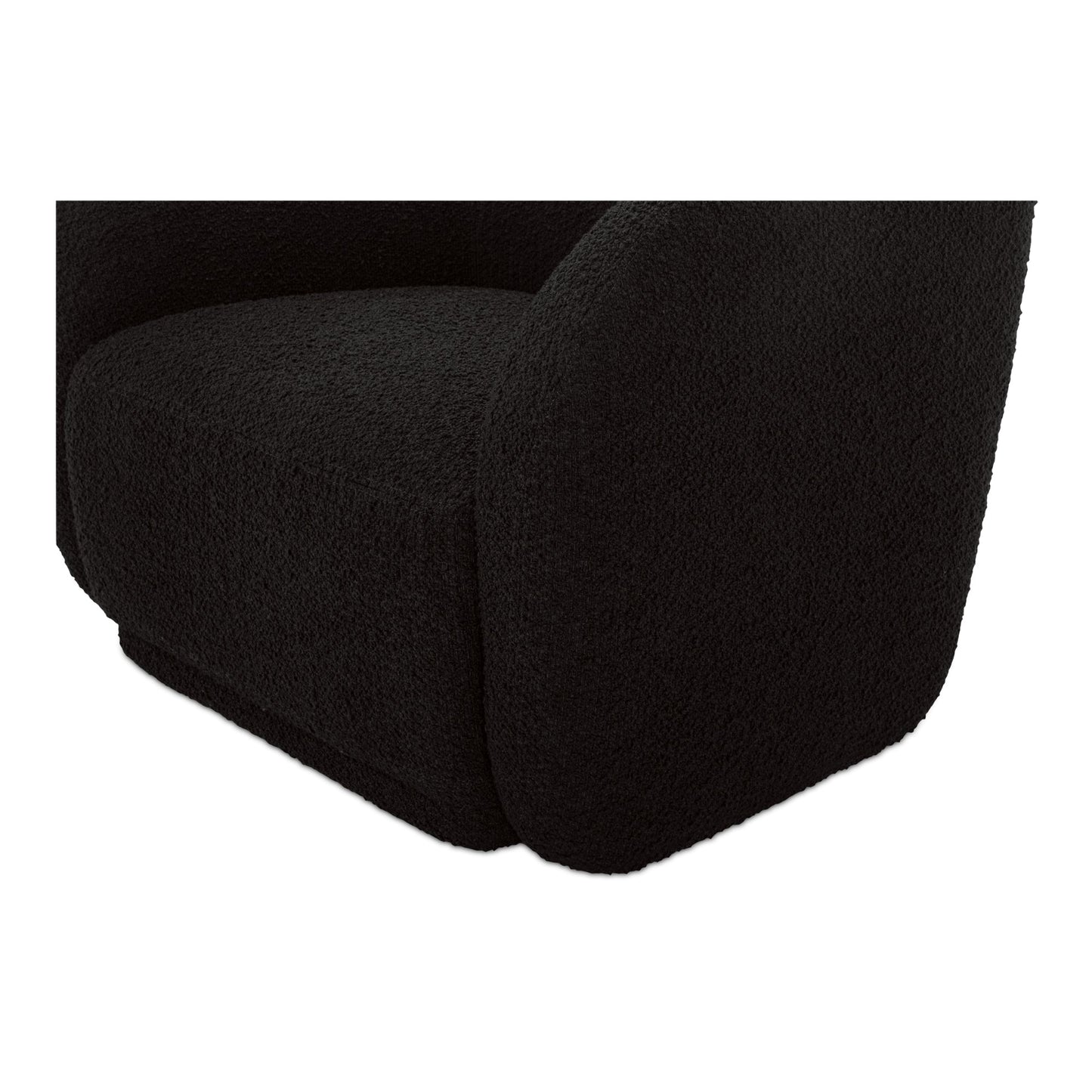 Faye Black Boucle Accent Chair - Ornate Home