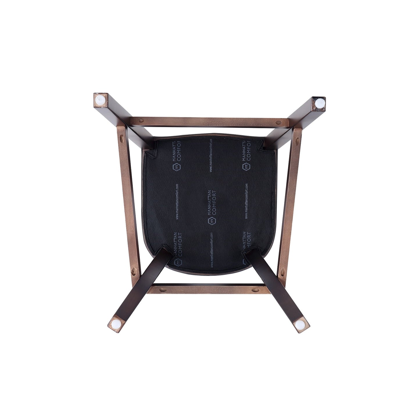 Fifth Avenue Faux Leather Barstool in Light Grey (set of 2) - Ornate Home