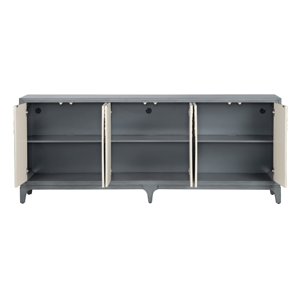 Fleur Blue/Cream Six-Door Sideboard - Ornate Home