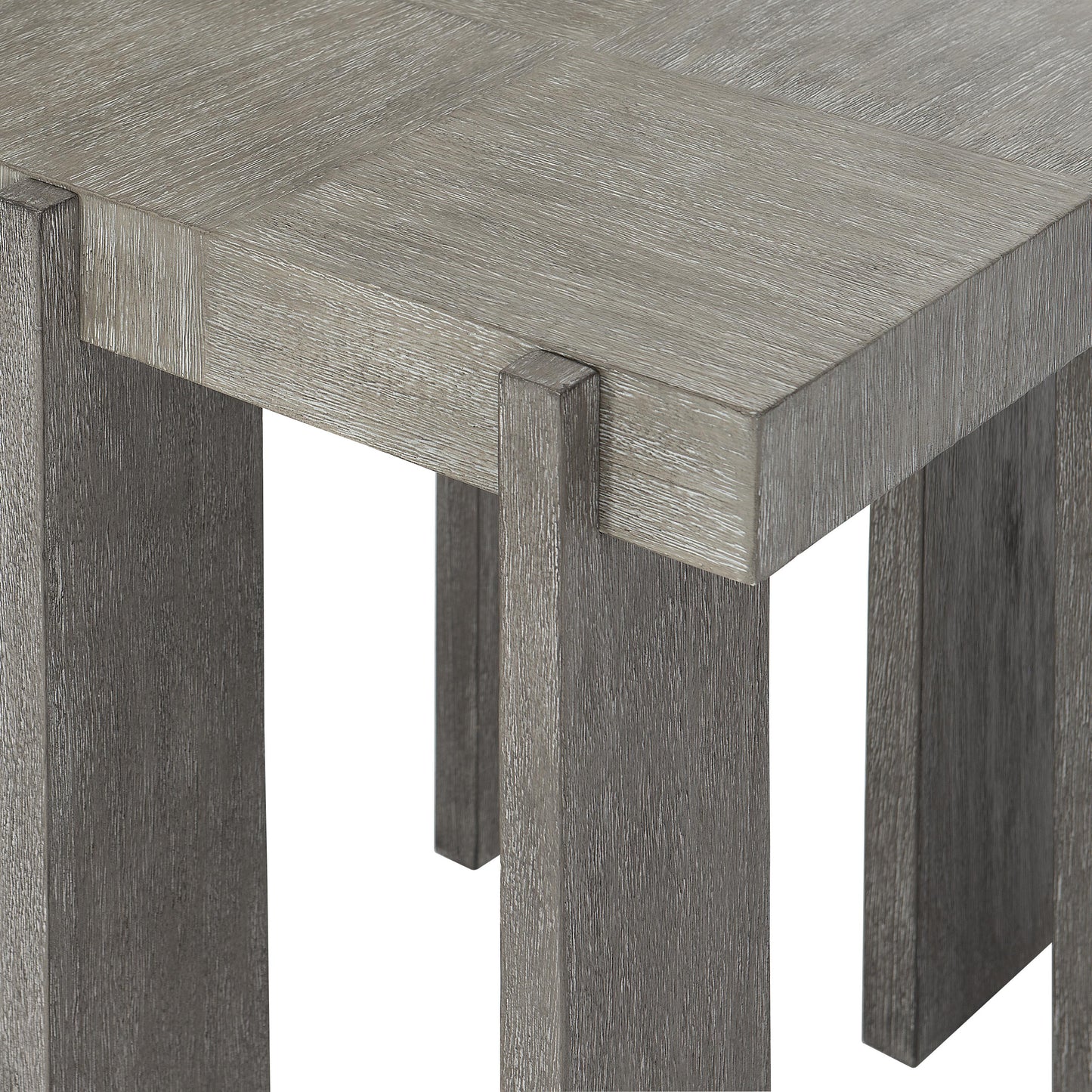 Foundations Dark Shale/Light Shale Side Table (Six Long Legs) - Ornate Home