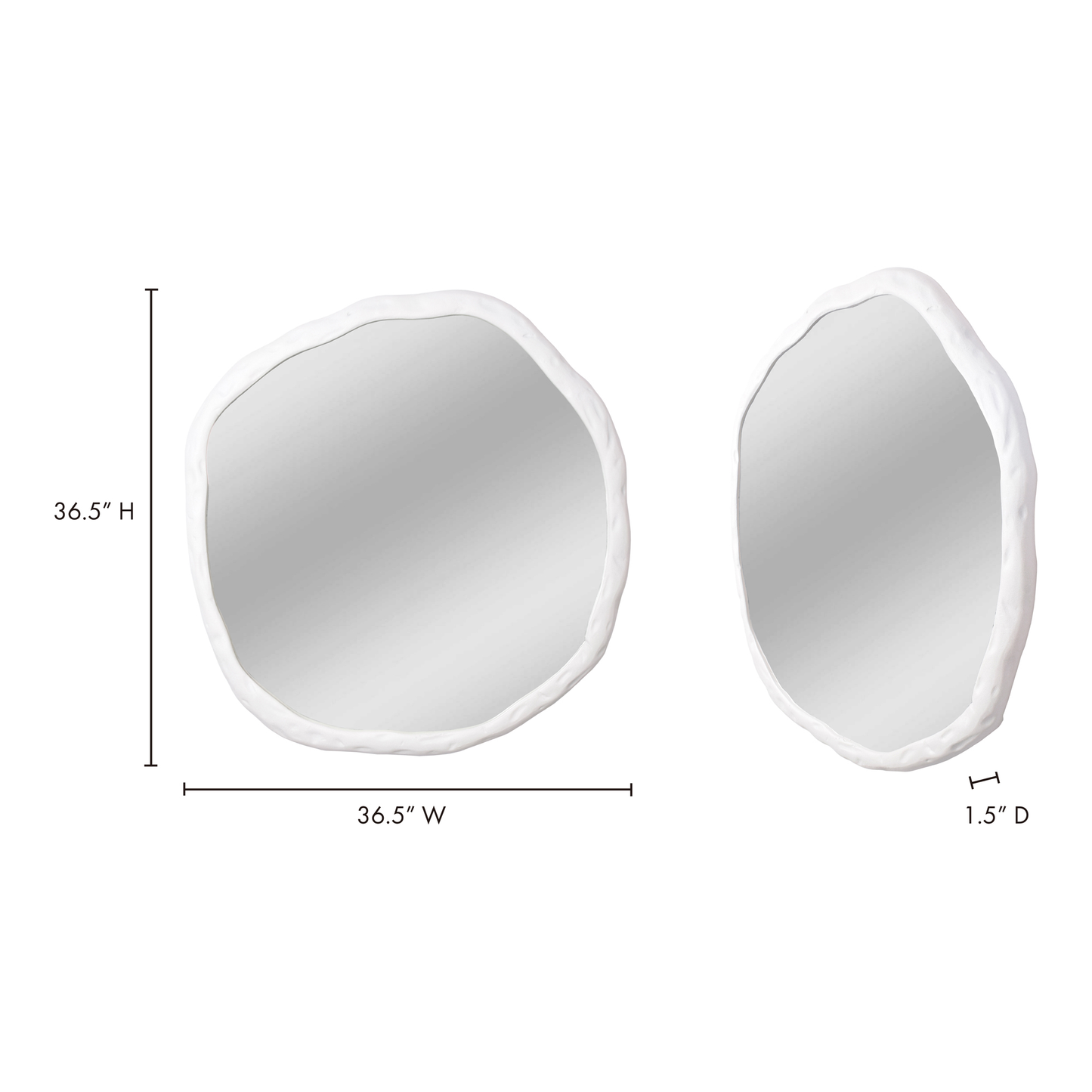 Foundry White Large Mirror - Ornate Home