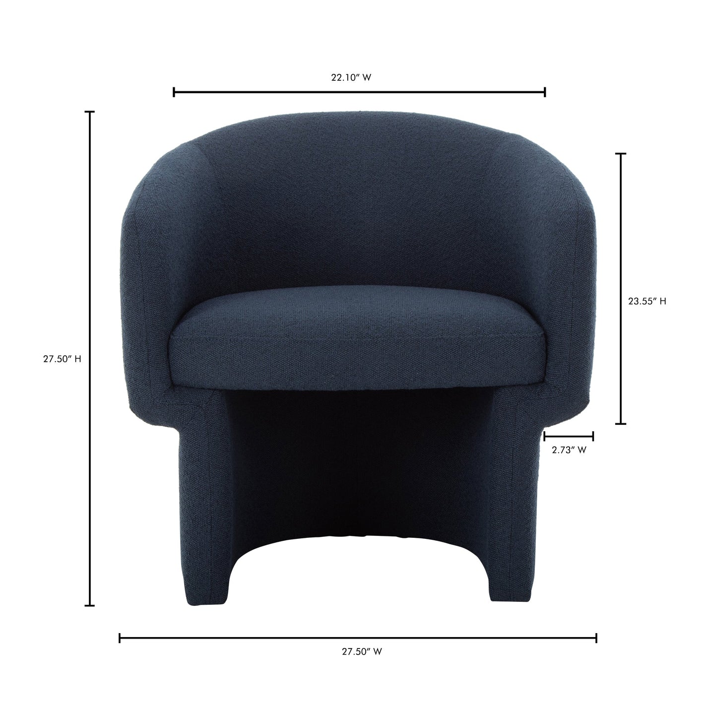 Franco Dark Indingo Chair - Ornate Home