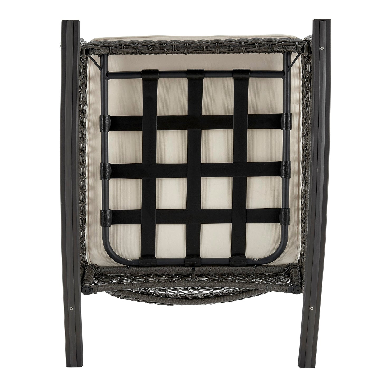 Fruttuo Patio Rocking Chair with Cream Cushions - Ornate Home