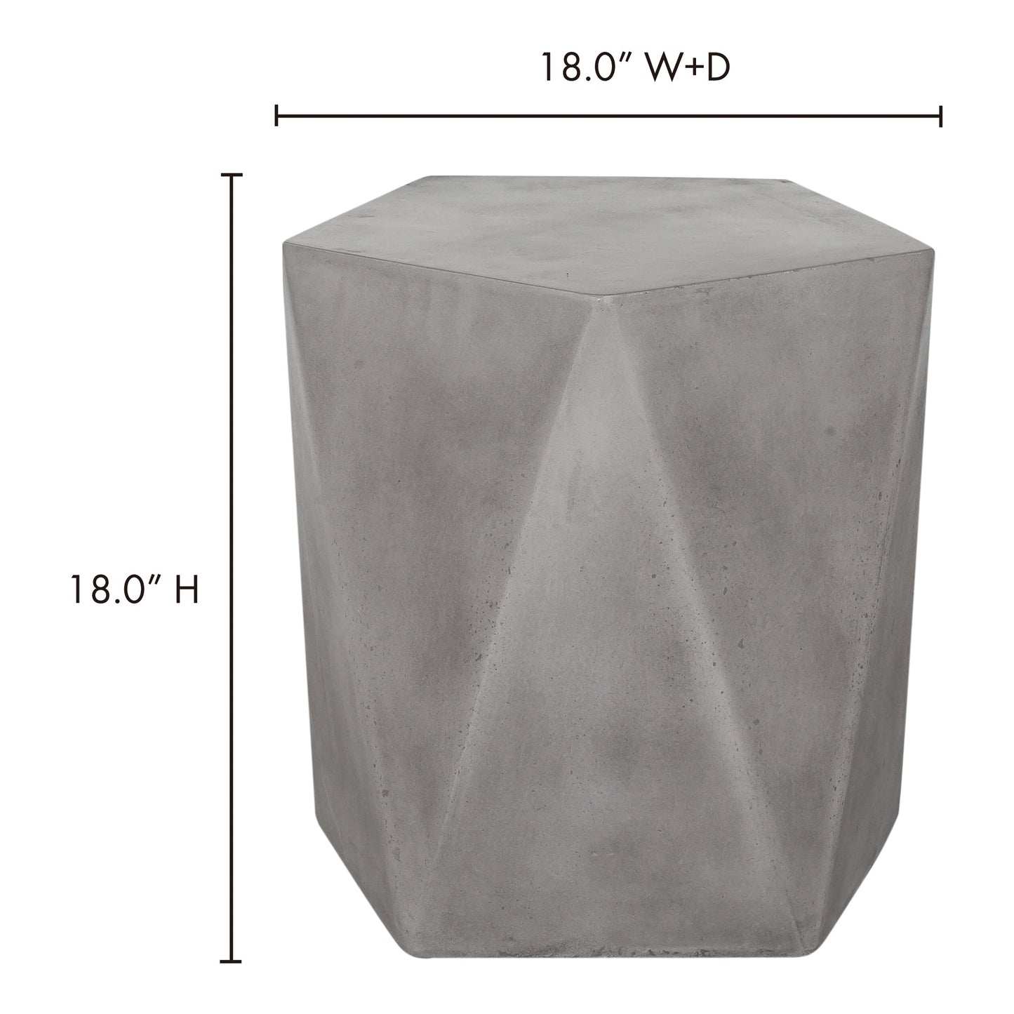 Gem Dark Grey Outdoor Stool - Ornate Home