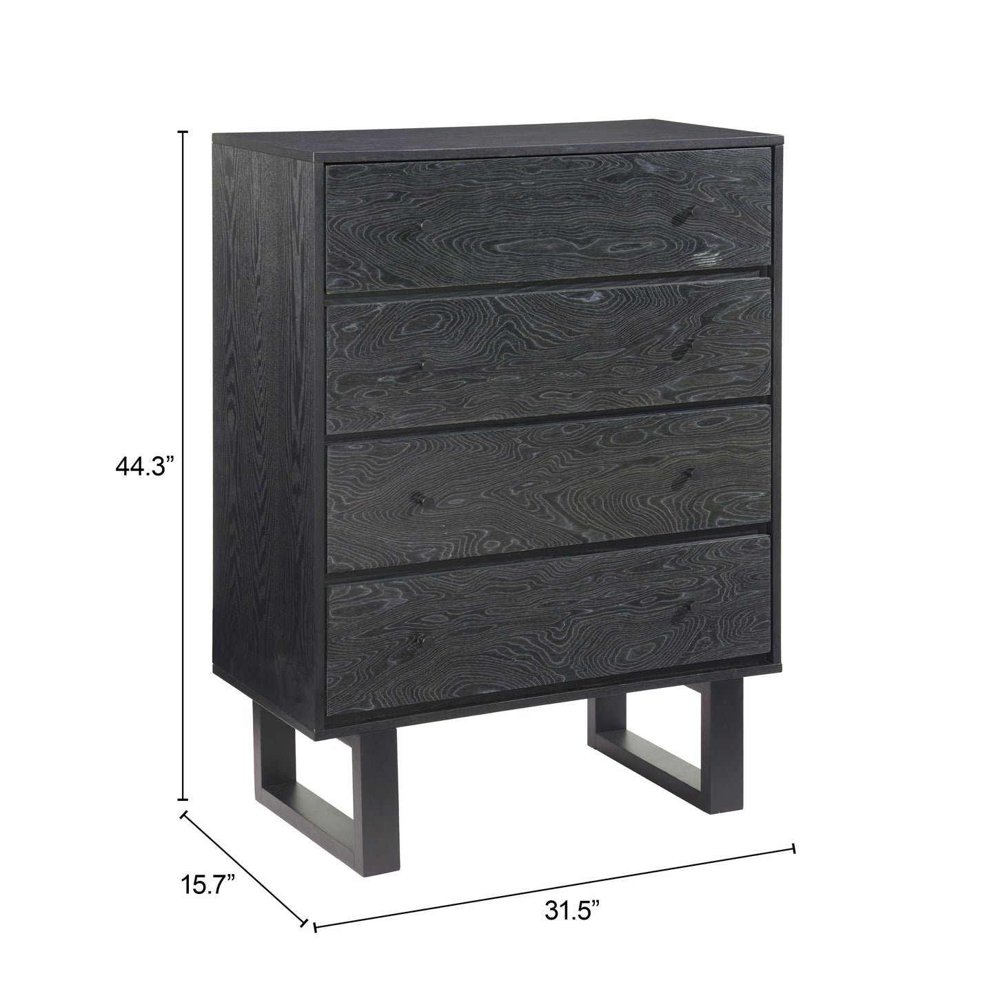 Gus Black Chest - Ornate Home