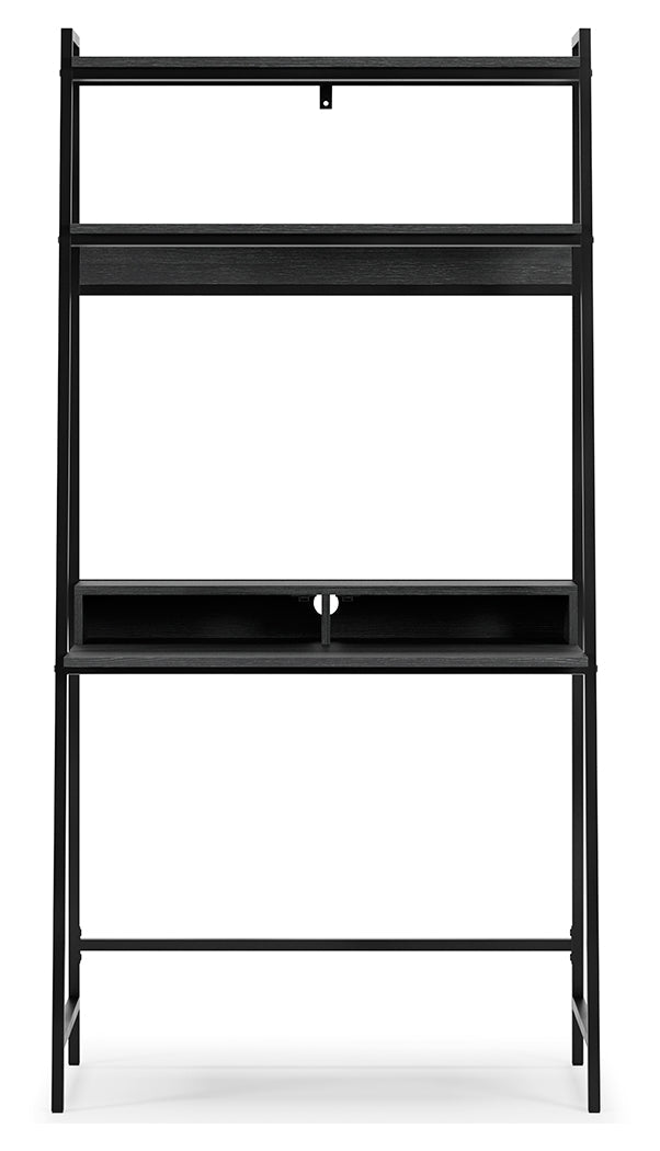 Yarlow Black 36" Home Office Desk with Shelf