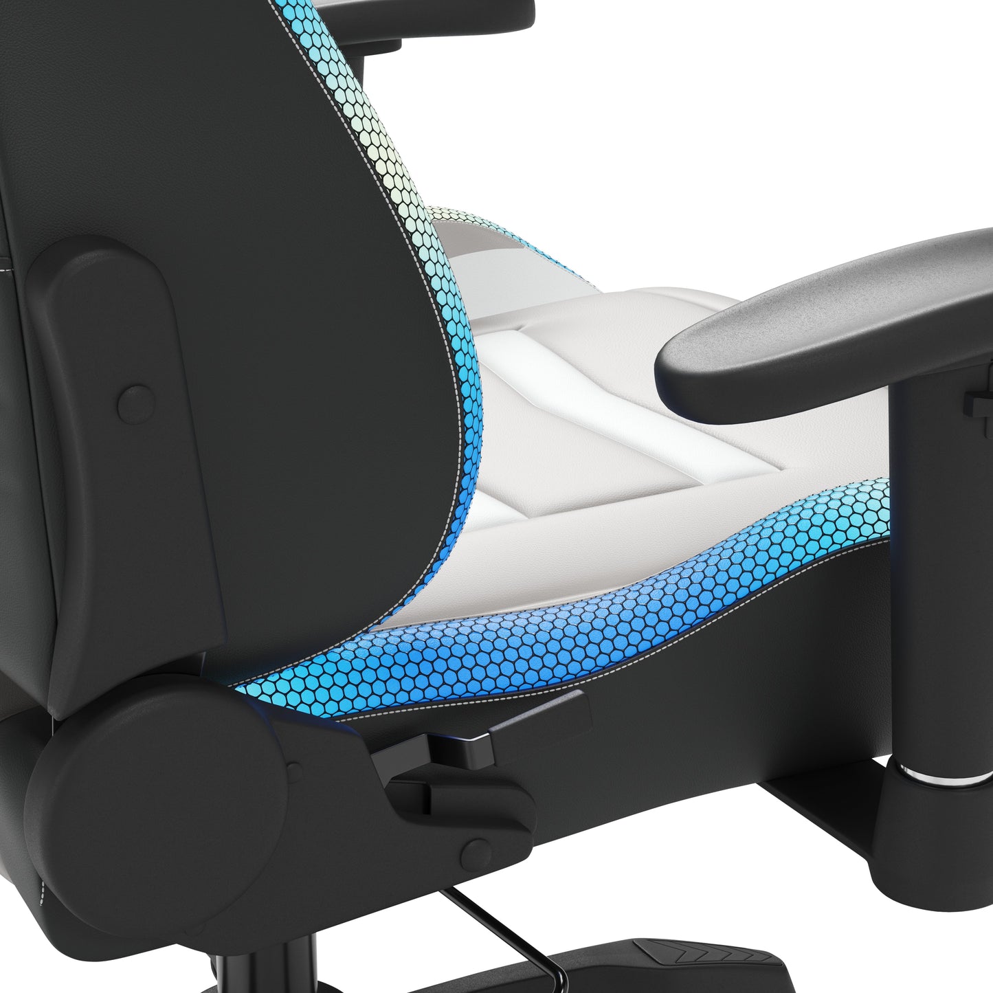 Lynxtyn White/Gray Home Office Desk Chair