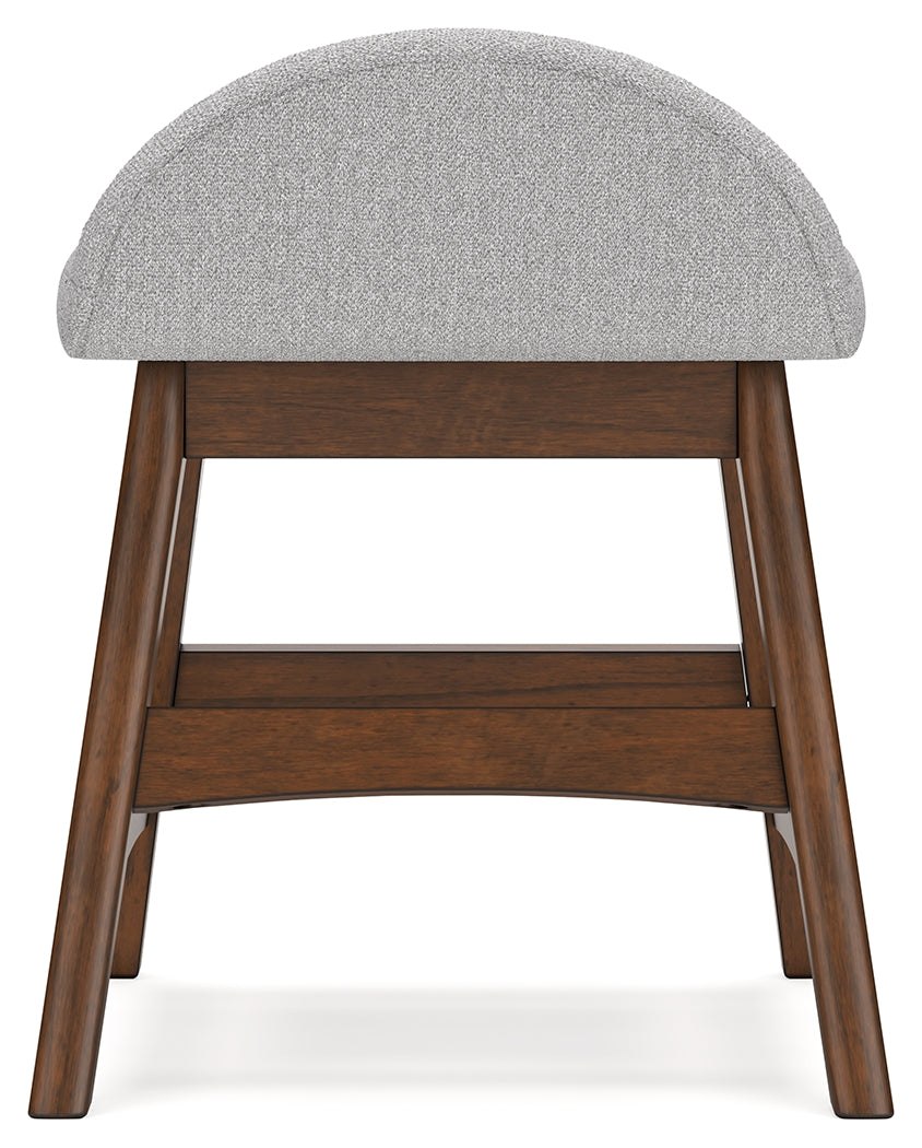 Lyncott Light Gray/Brown Home Office Desk Chair