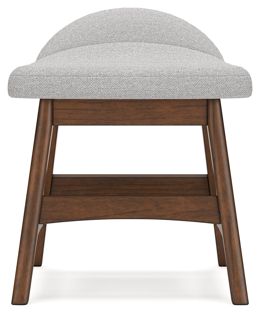 Lyncott Light Gray/Brown Home Office Desk Chair