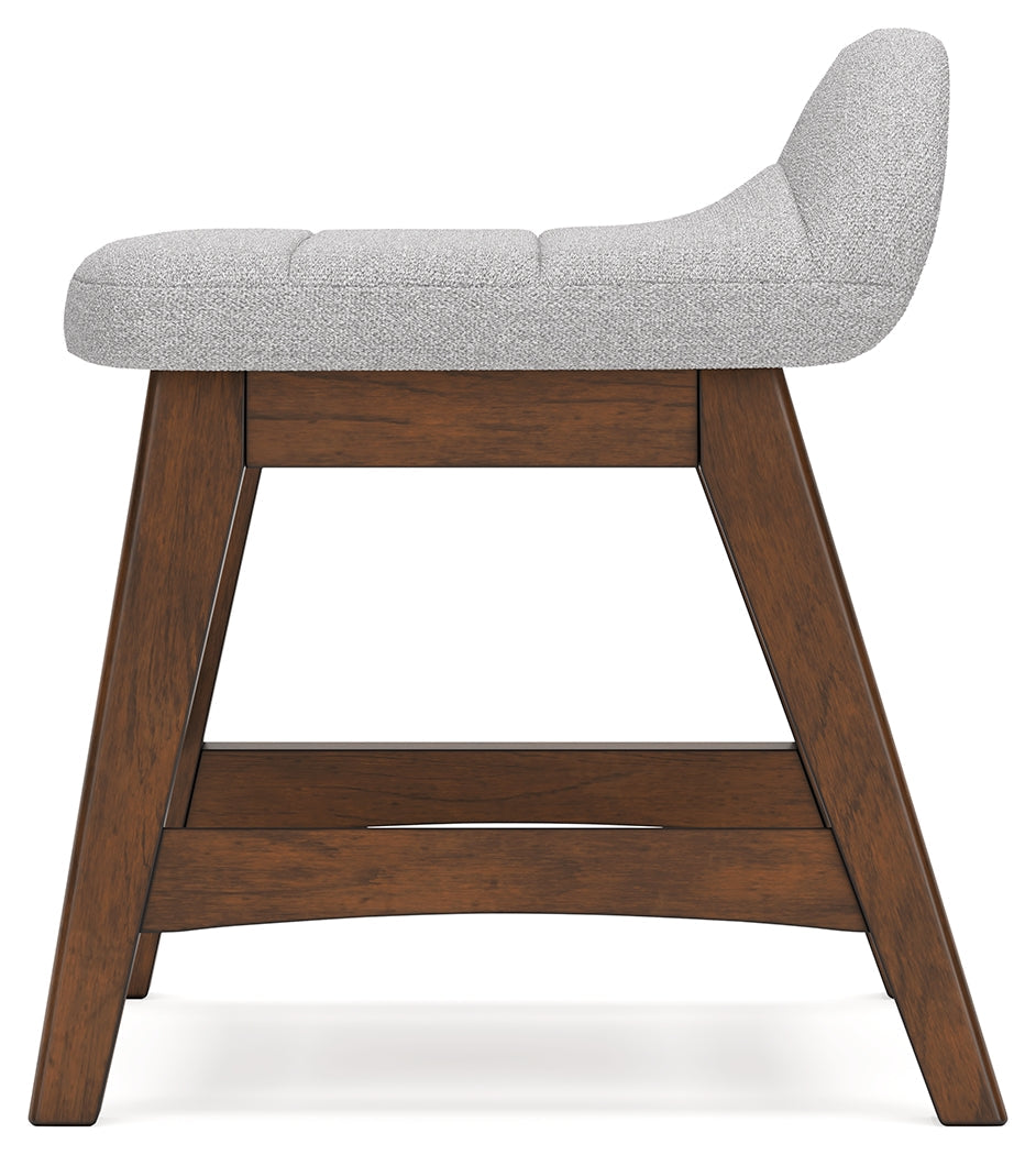 Lyncott Light Gray/Brown Home Office Desk Chair