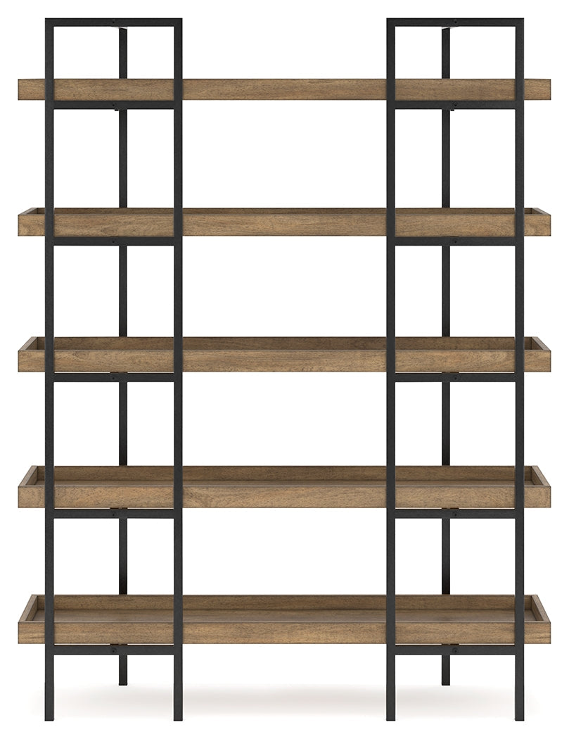 Montia Light Brown 76" Bookcase