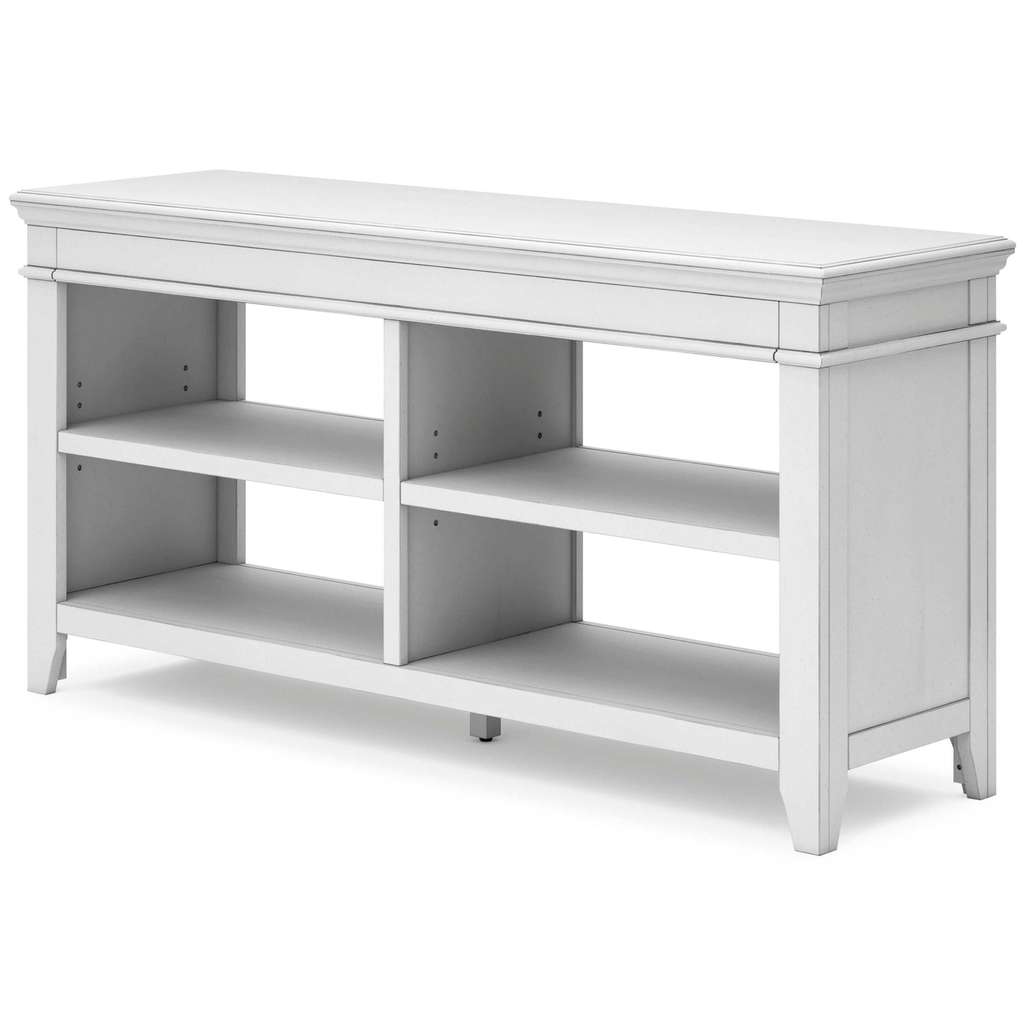 Kanwyn Whitewash Credenza w/ Open Storage