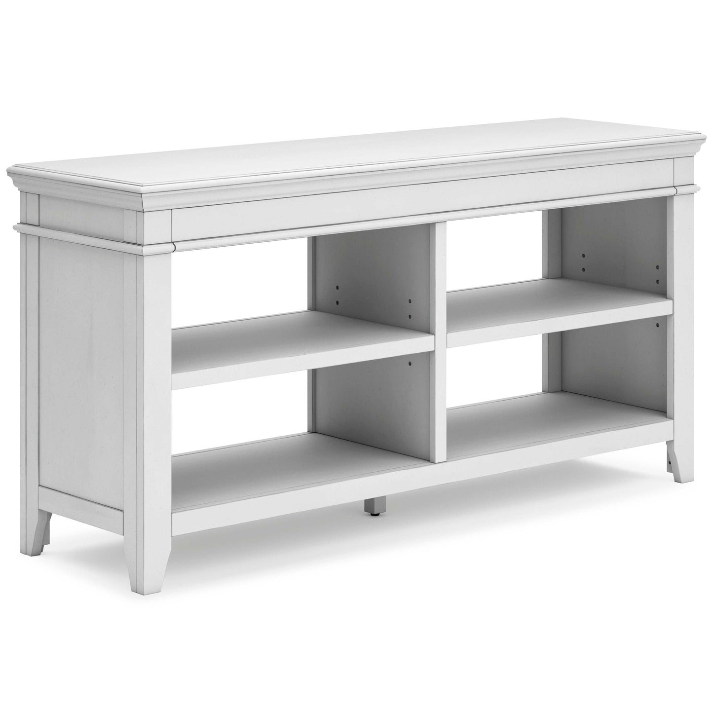 Kanwyn Whitewash Credenza w/ Open Storage