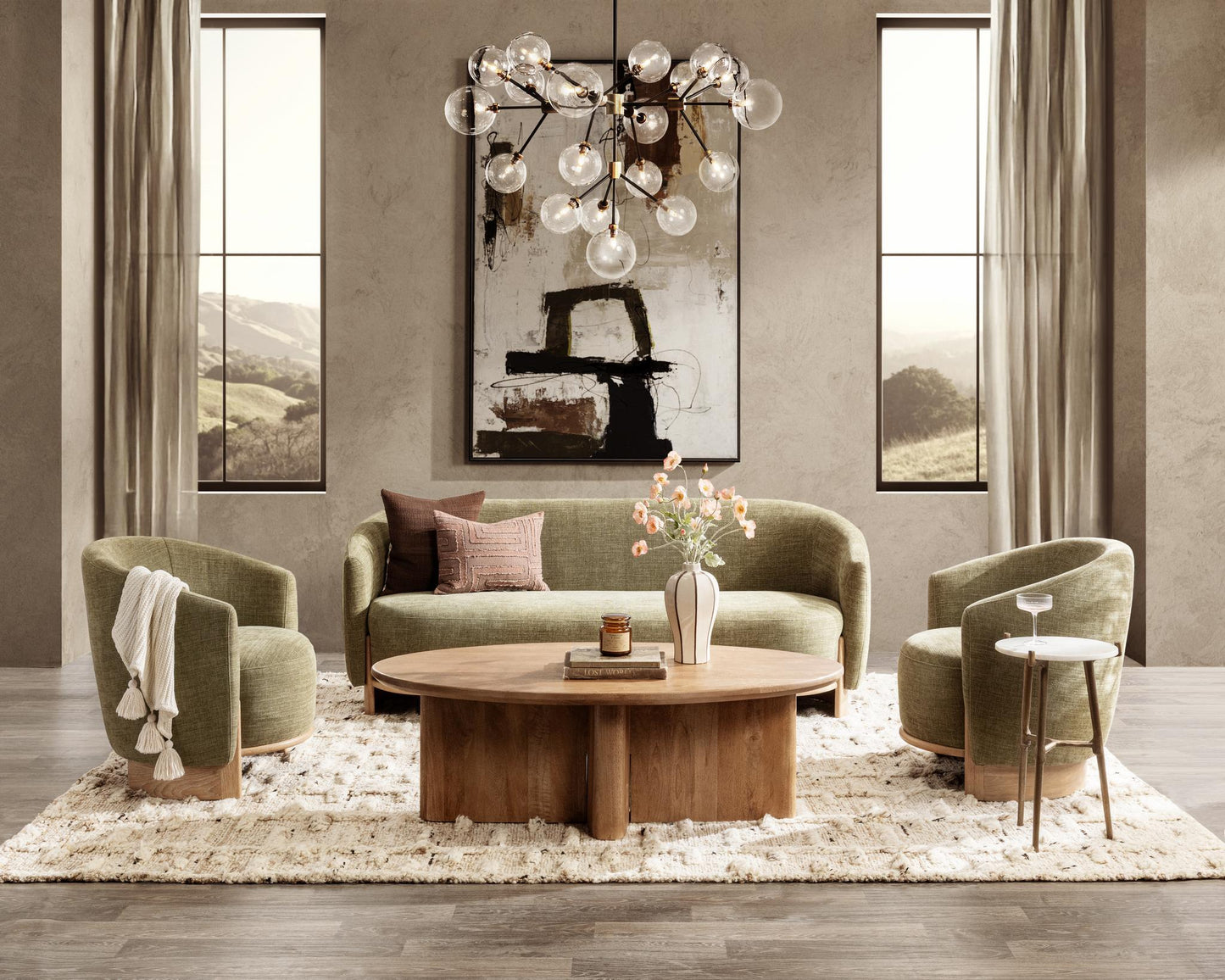 Halley White Accent Table - Ornate Home