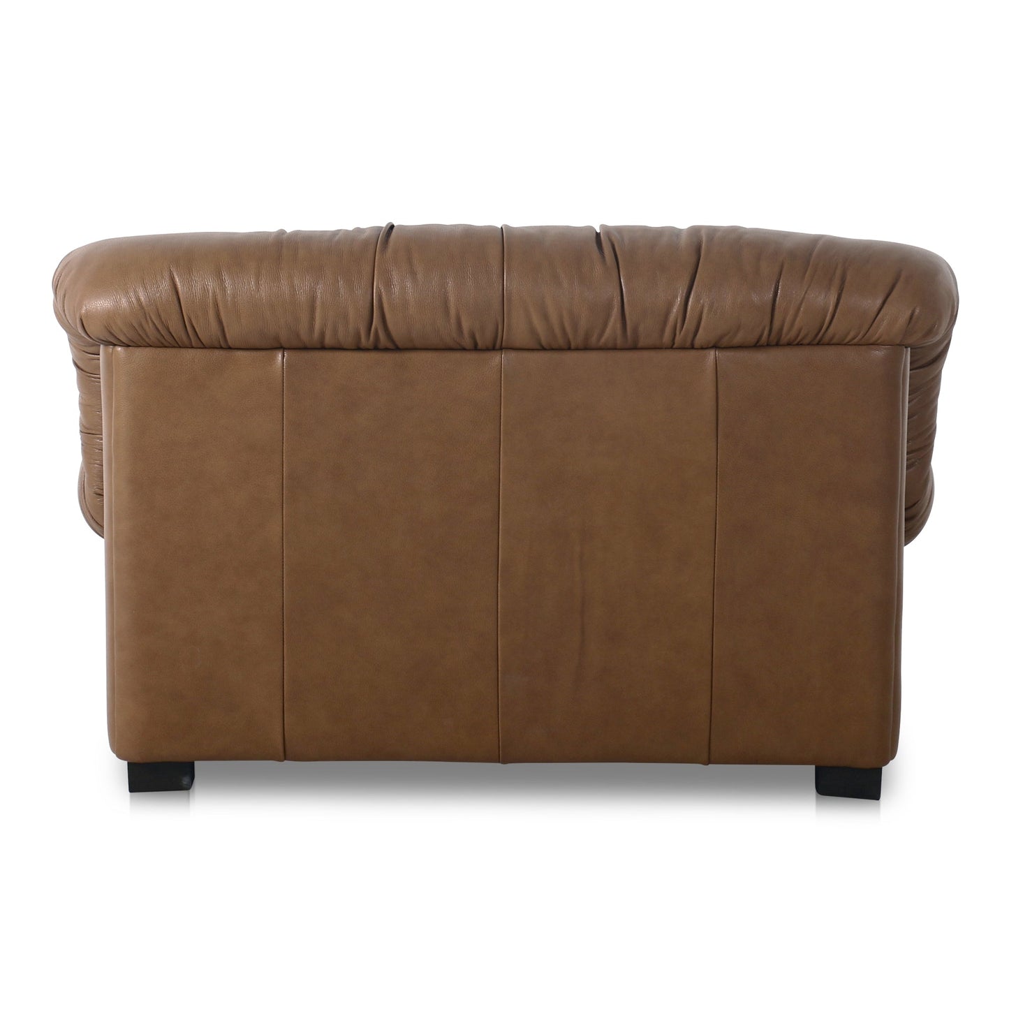 Halston Tan Leather Lounge Chair - Ornate Home