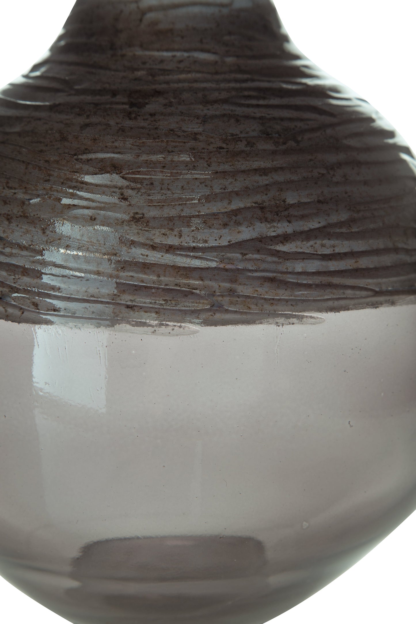 Harpwick Iridescent Gray Vase- Viva Furn