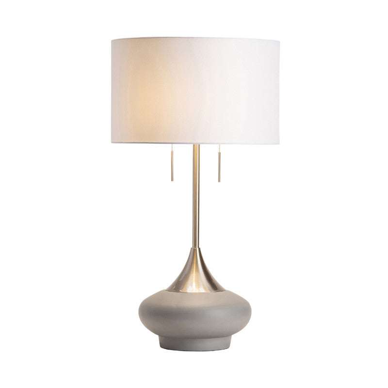 Hayden Grey/Silver Table Lamp - Ornate Home