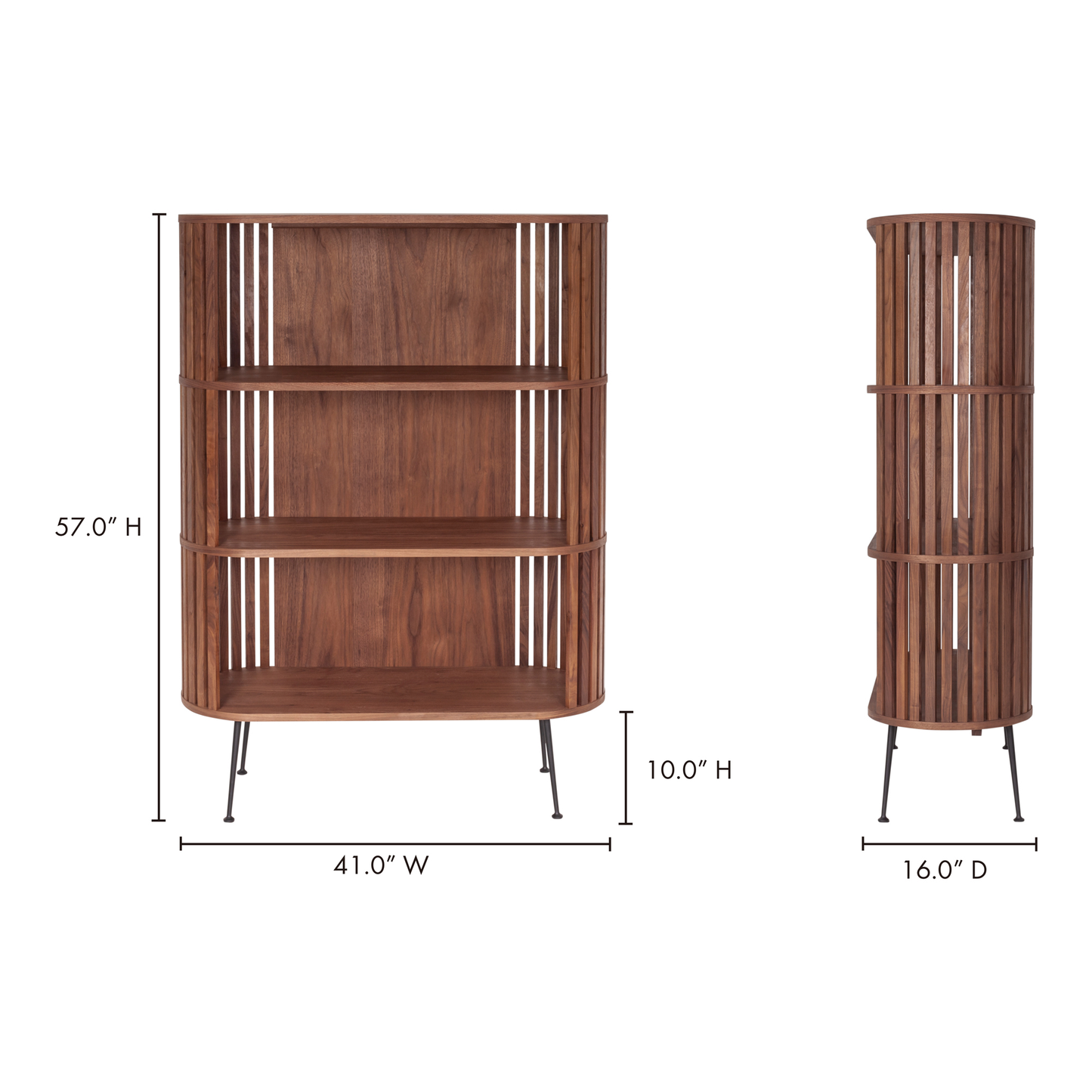 Henrich Light Brown Bookshelf - Ornate Home