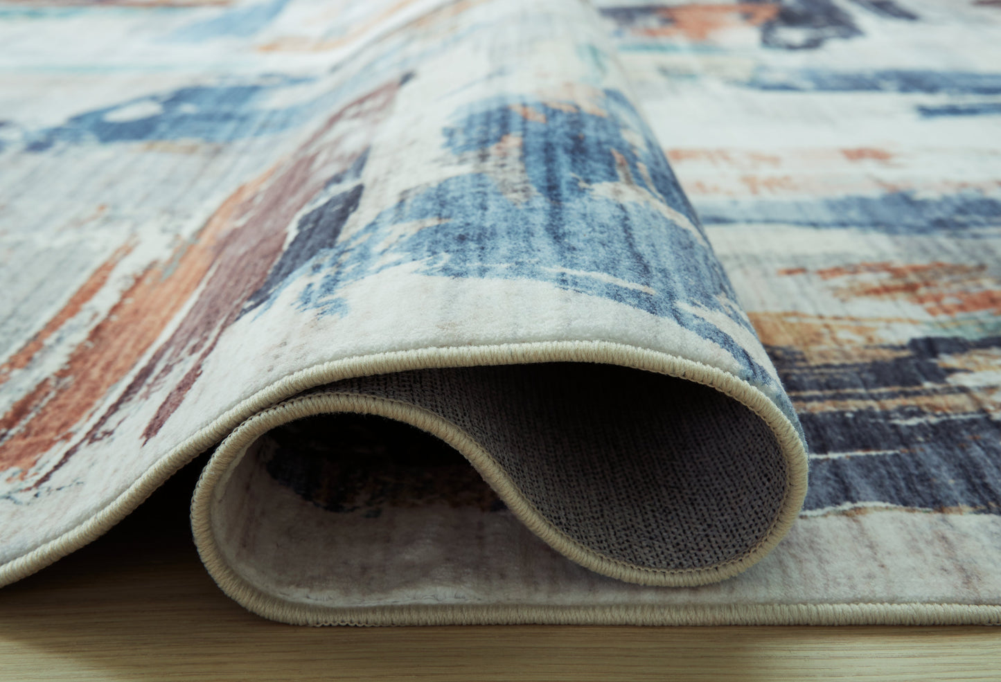 Hessland Multi 5' x 7' Washable Rug- Viva Furn