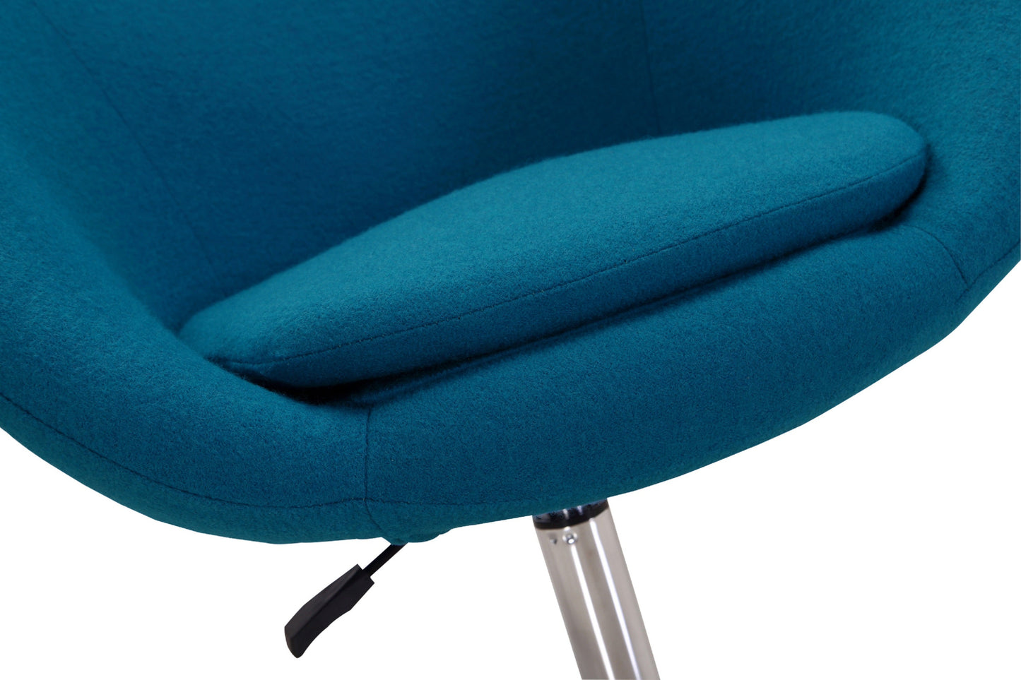 Hopper Swivel Adjustable Height Chair in Blue and Polished Chrome (set of 2) - Ornate Home