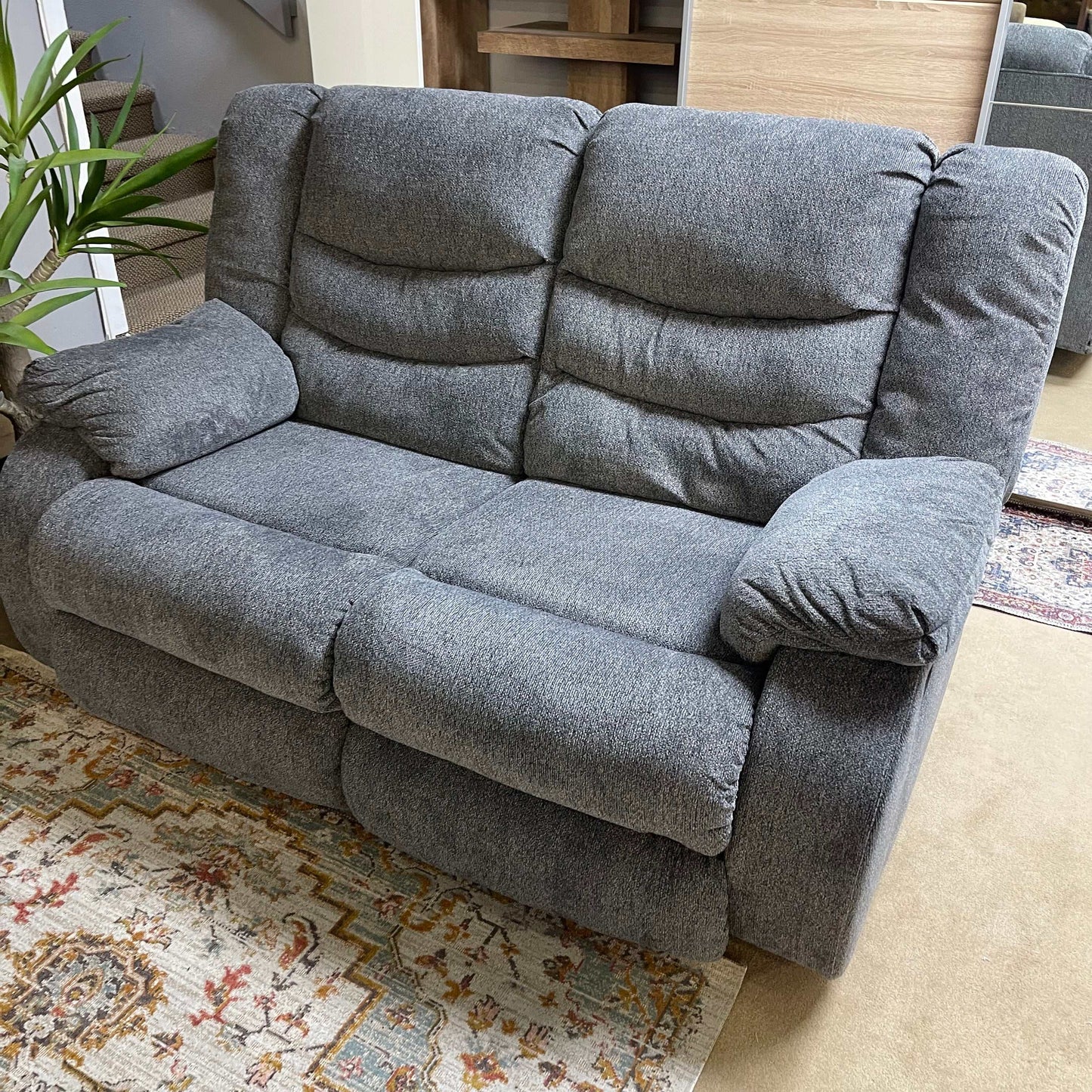 Tulen Gray Manual Reclining Sofa & Loveseat