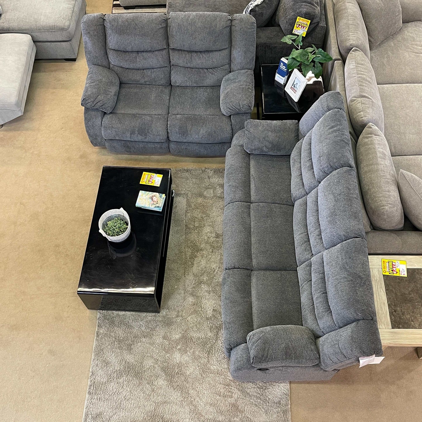 Tulen Gray Manual Reclining Sofa & Loveseat