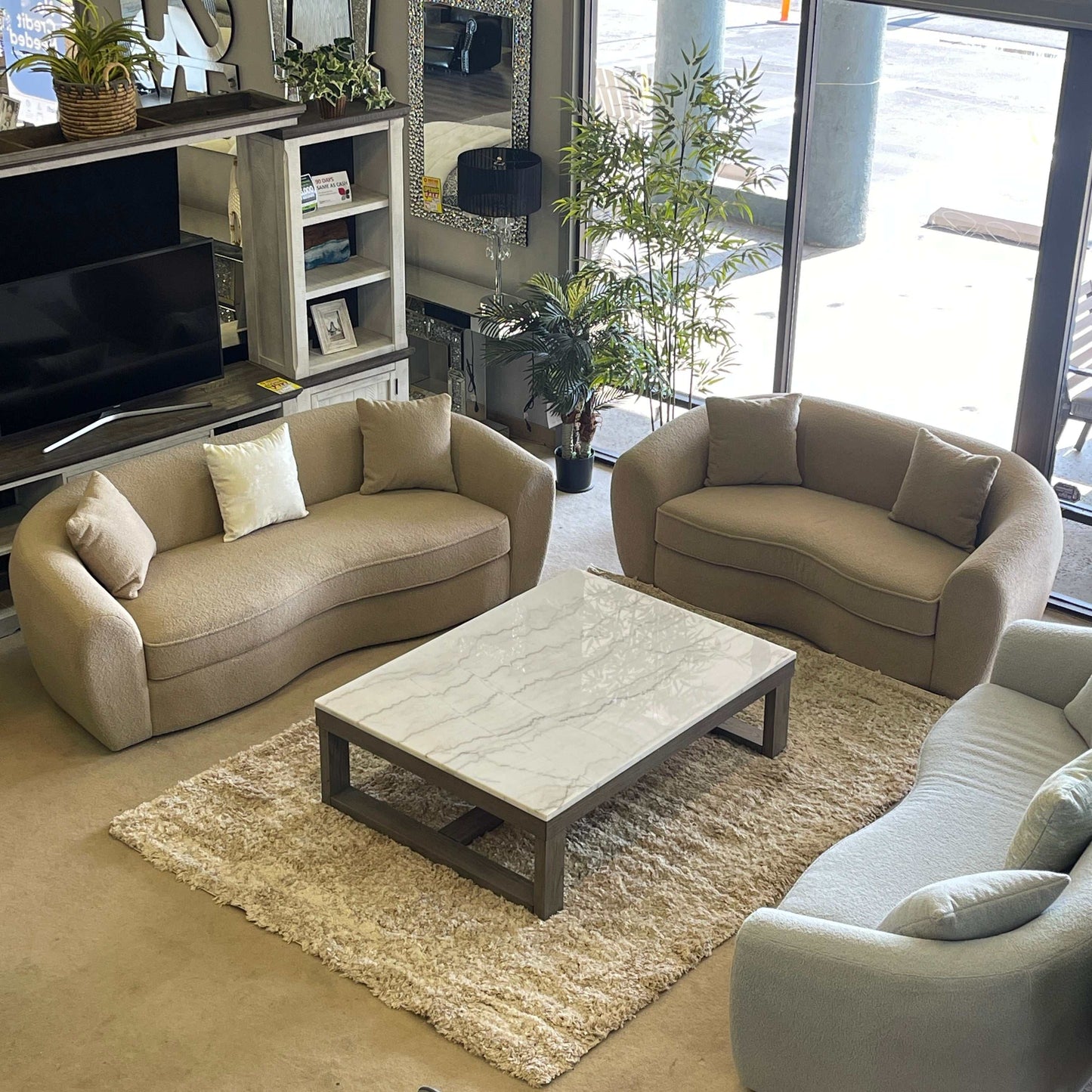 Loyaska Brown & Ivory Coffee Table