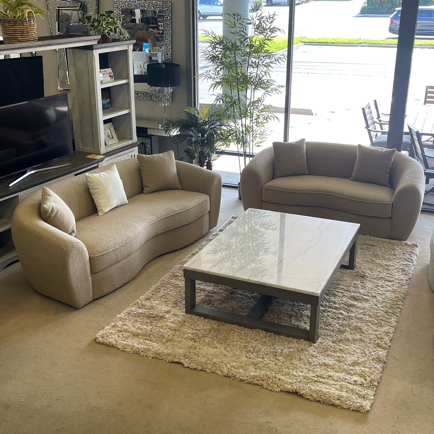 Loyaska Brown & Ivory Coffee Table