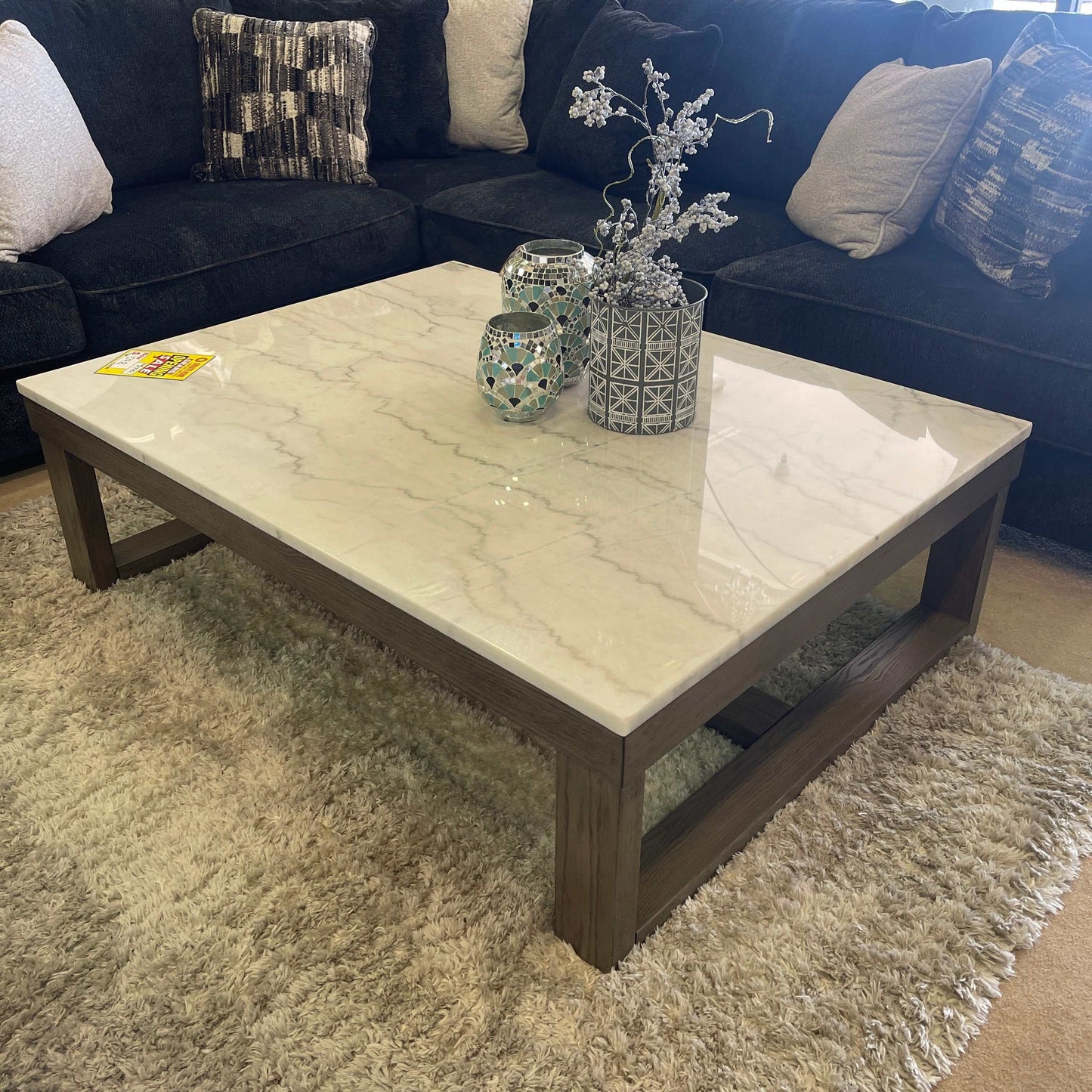 Loyaska Brown & Ivory Coffee Table