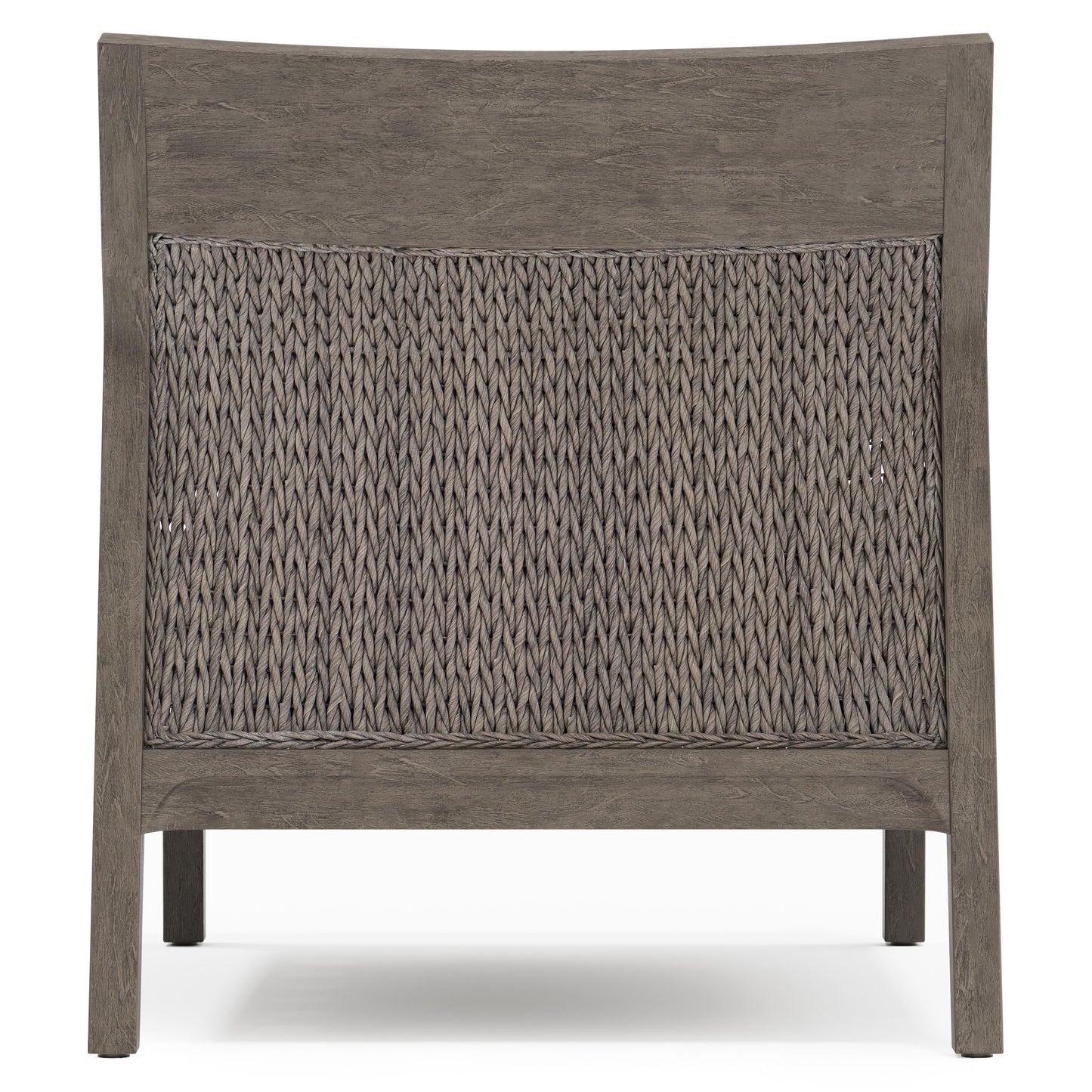 Ibiza Weathered Teak/Pebble/White/Cream Outdoor Chair - Ornate Home