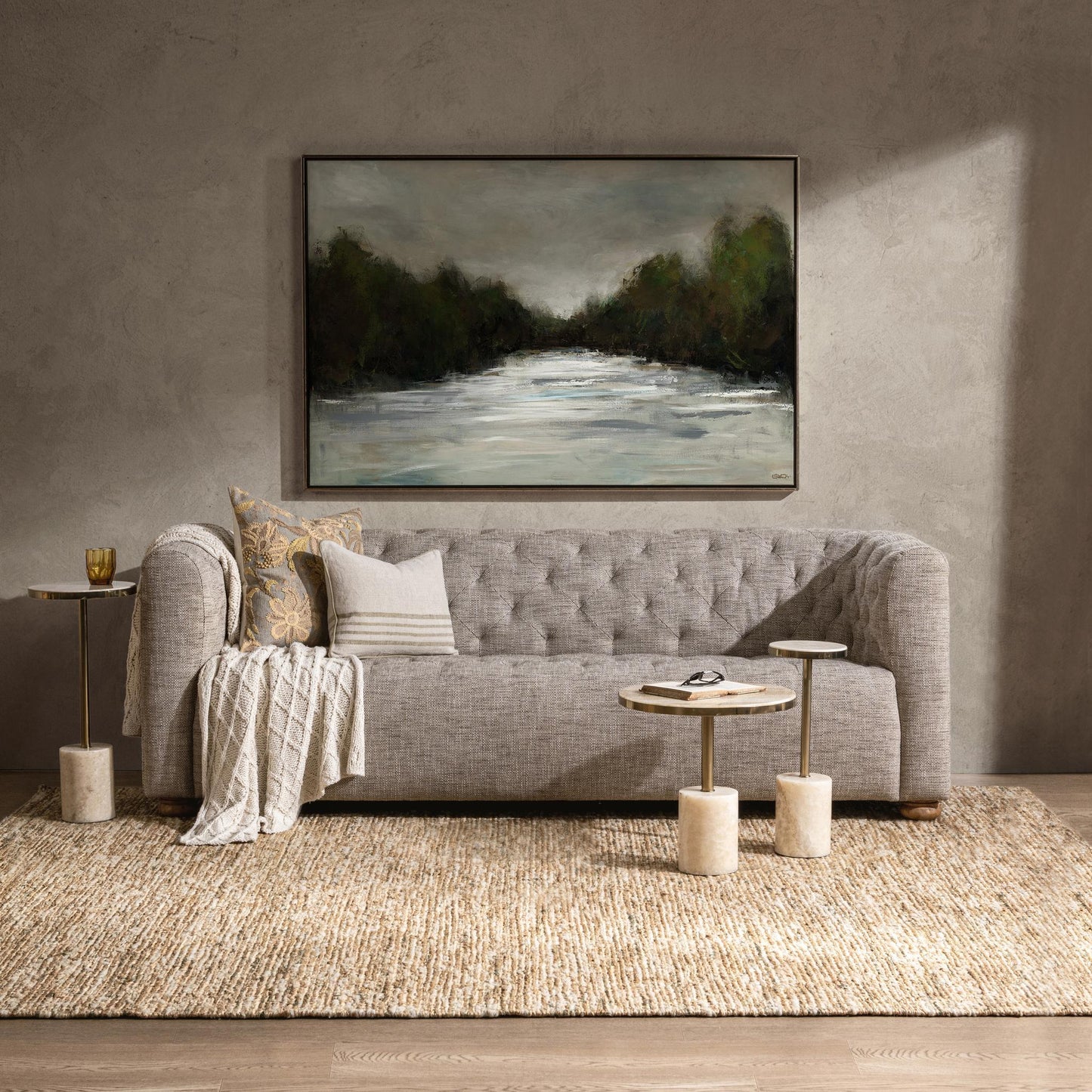 Jordyn Champagne Medium Accent Table - Ornate Home