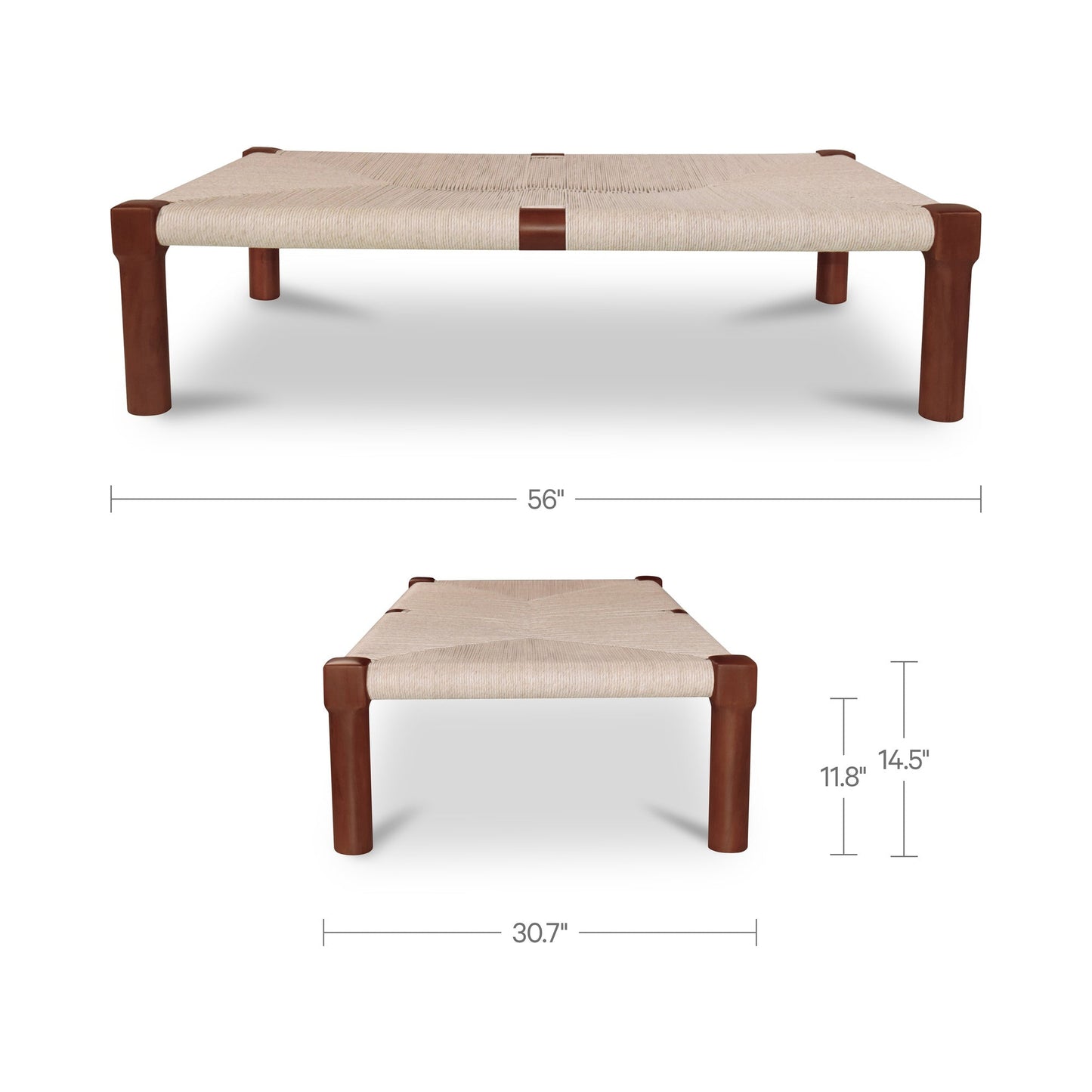 Kaia Dark Brown Outdoor Coffee Table - Ornate Home