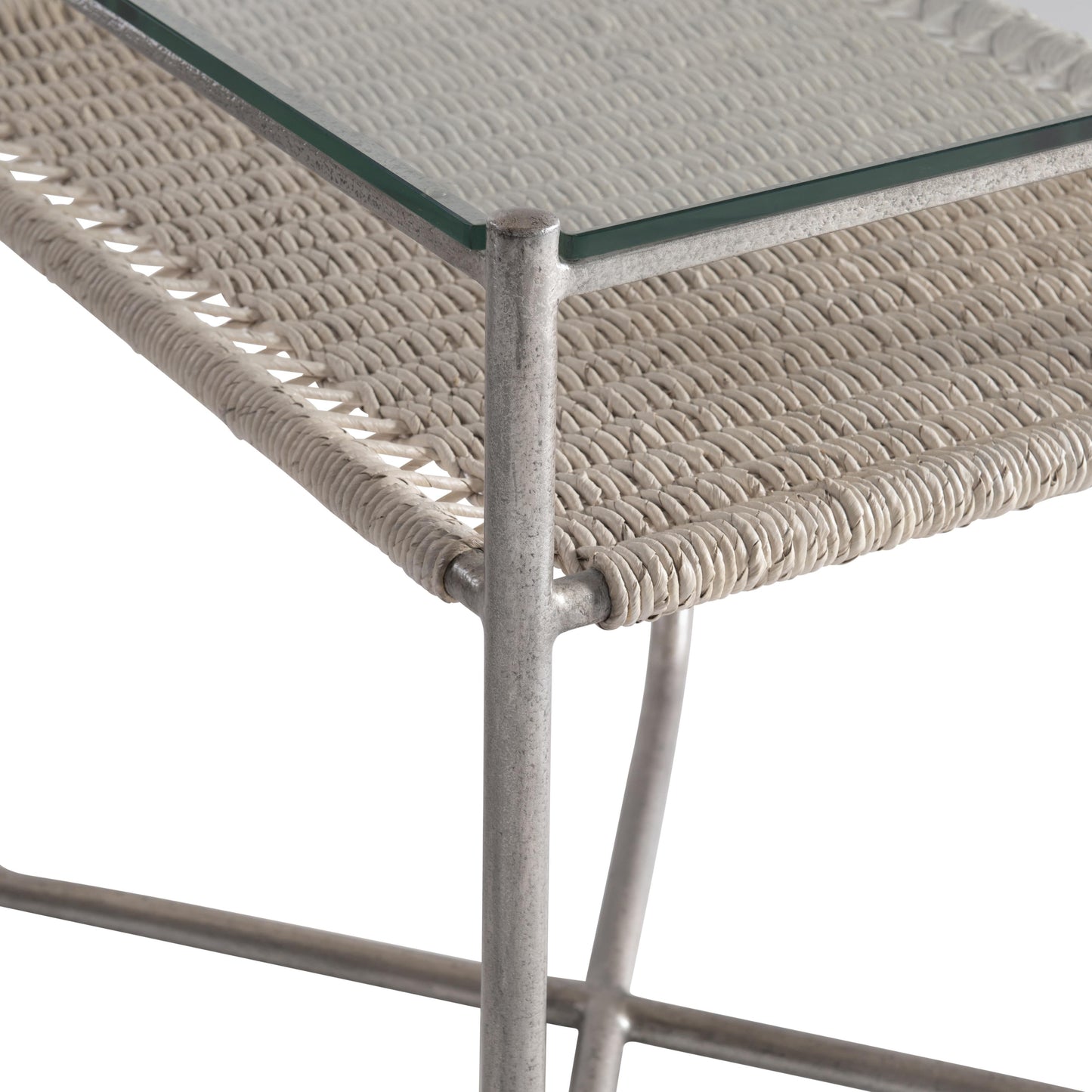 Kendo Light Grey Wash/Graphite Side Table - Ornate Home