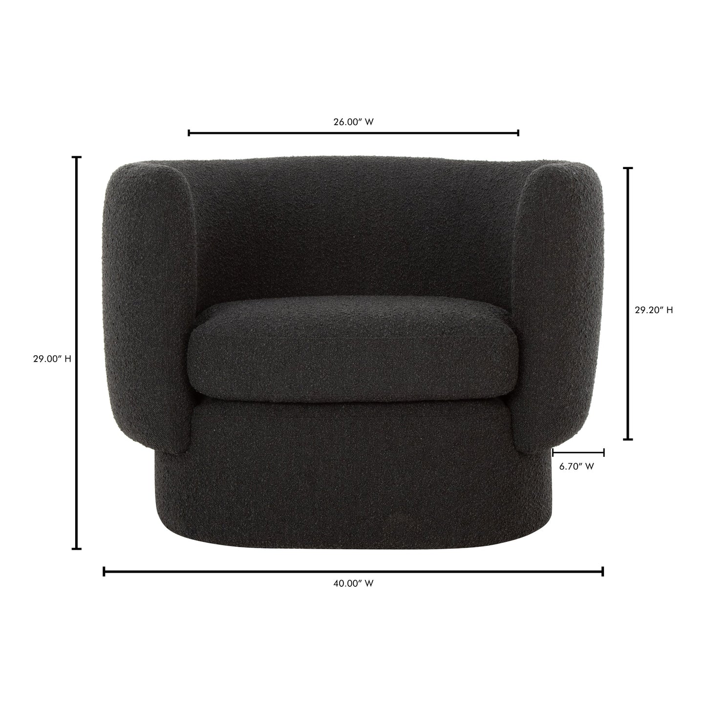 Koba Maya Black Chair - Ornate Home
