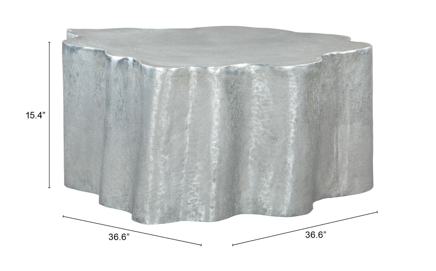 Kortha Antique Silver Coffee Table - Ornate Home