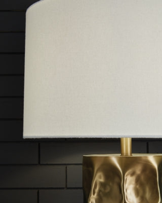 Marshawn Gold Finish Table Lamp - Ornate Home