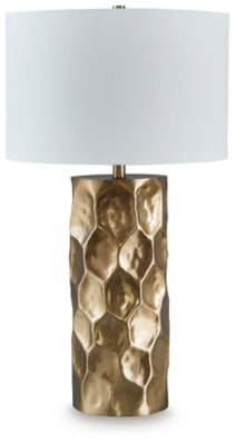 Marshawn Gold Finish Table Lamp - Ornate Home