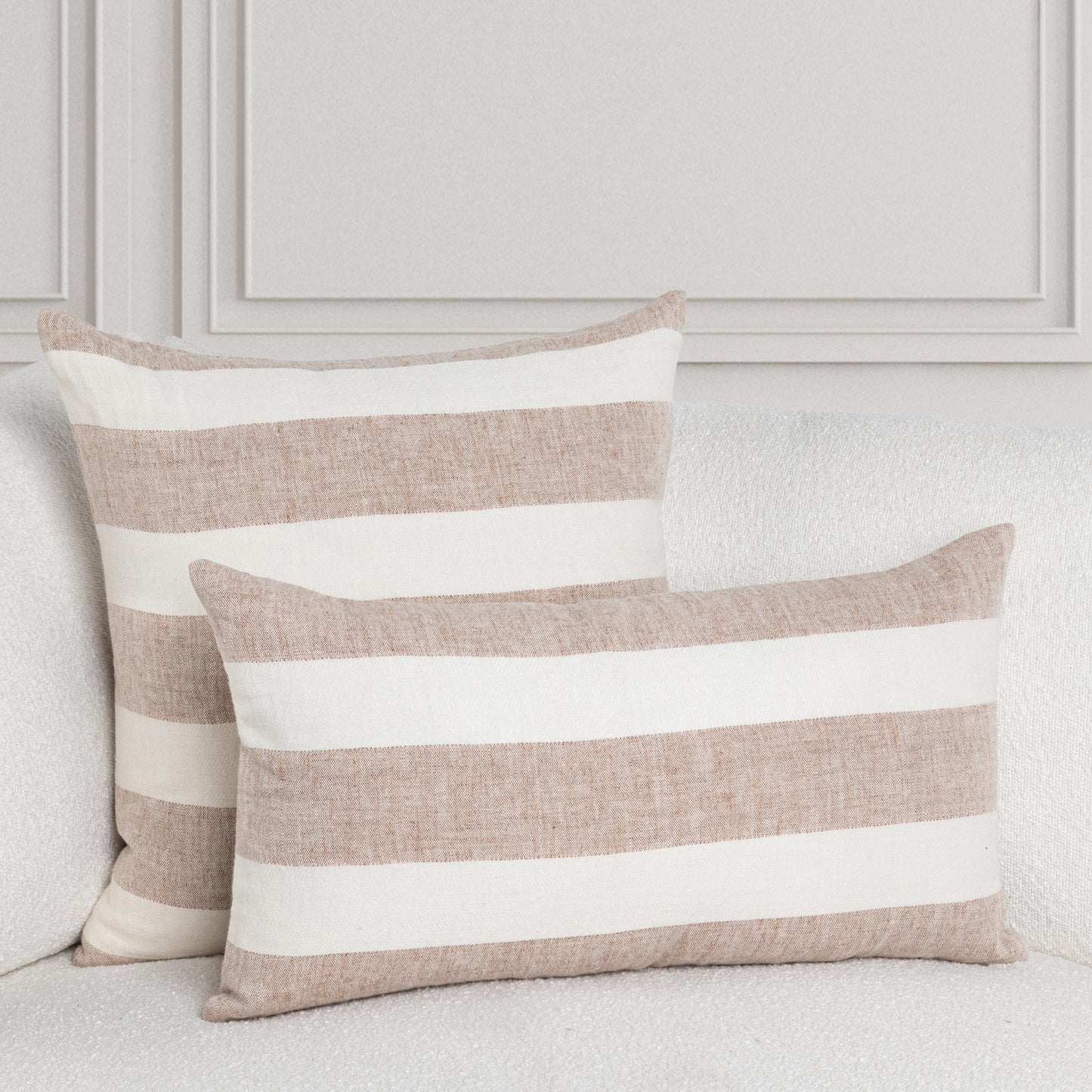 LN Eleanor Natural/Ivory 14x26 Throw Pillow (Set of 2) - Ornate Home