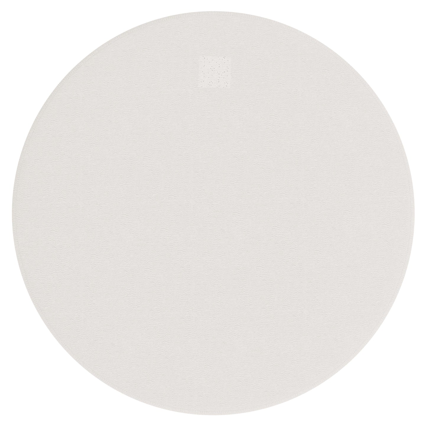 LOLO White/Cream Fabric Cocktail Ottoman - Ornate Home