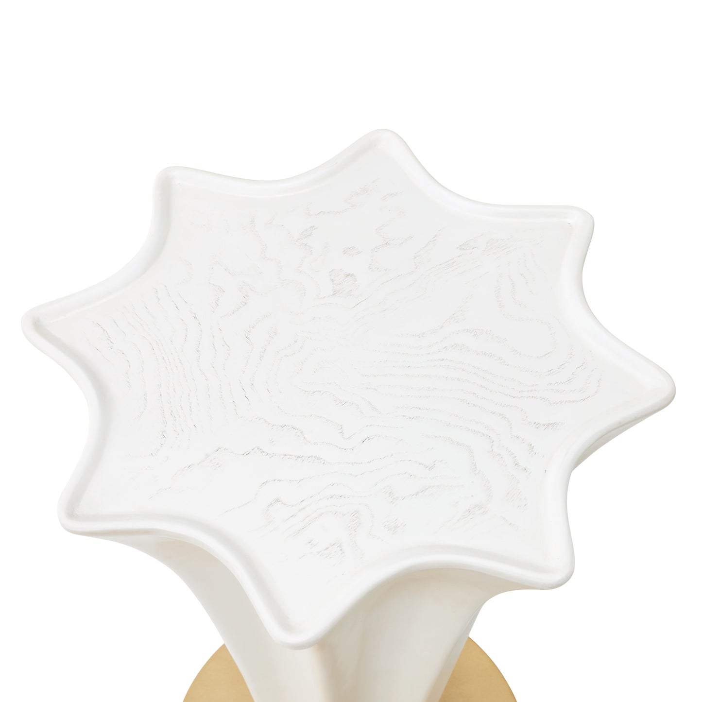 La Terrazza Creamy Pearl Chairside Table - Ornate Home