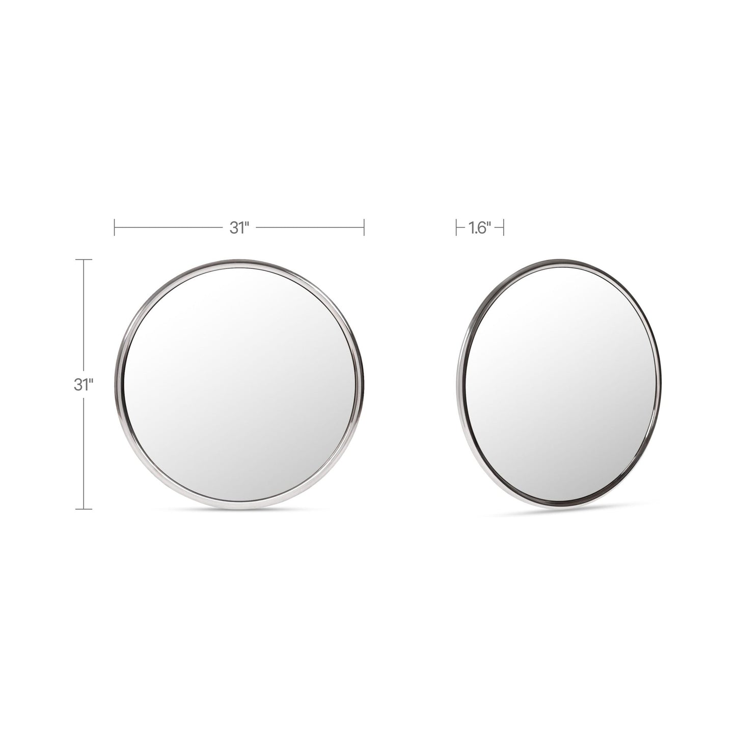Lars Chrome Mirror - Ornate Home