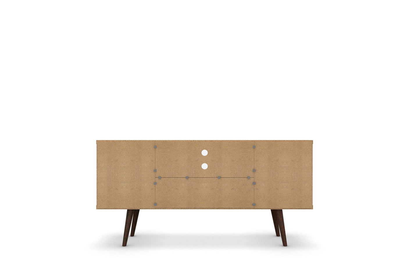Liberty 53.14" Mid-Century Modern TV Stand in White and Aqua Blue - Ornate Home