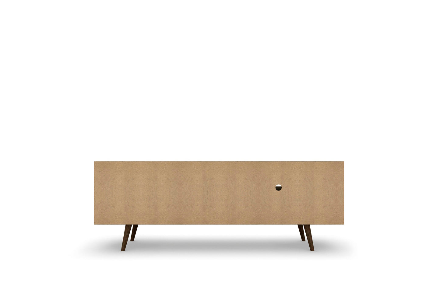 Liberty 62.99" Mid-Century Modern TV Stand in White and Aqua Blue - Ornate Home