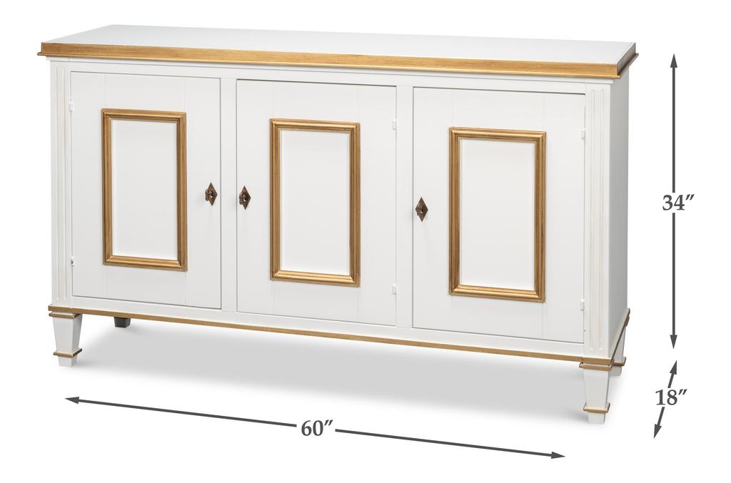 Louis Xvi White Buffet - Ornate Home