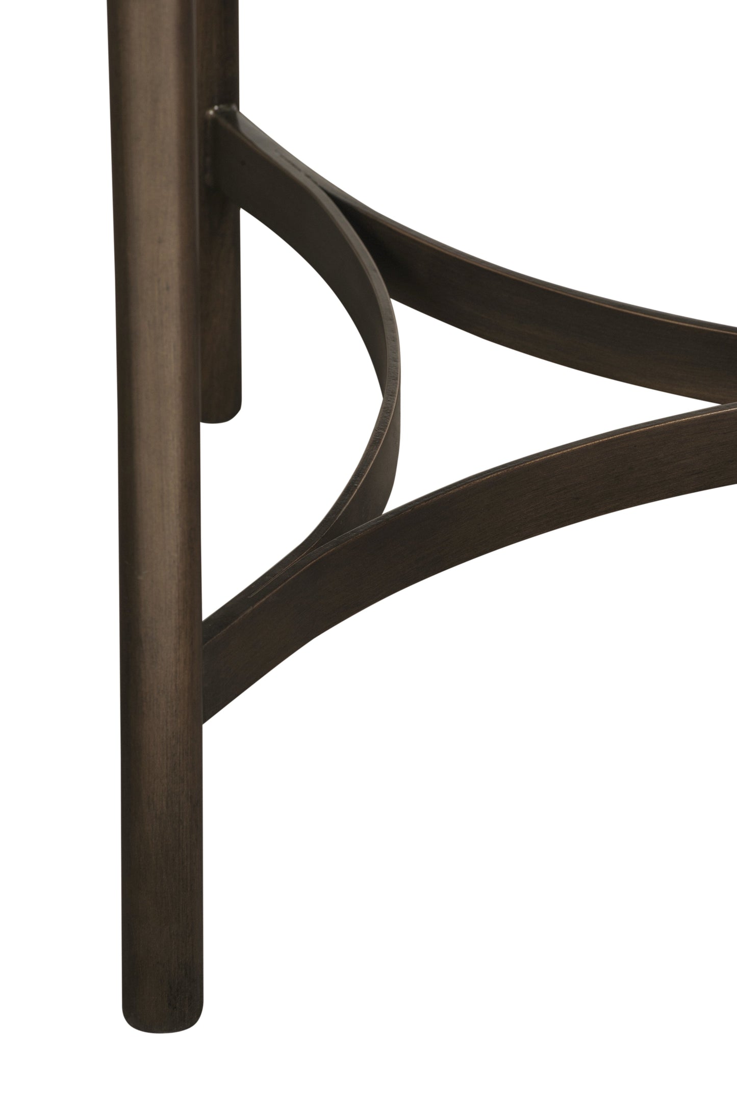 Lyon Round Natural Concrete and Metal Side Table - Ornate Home